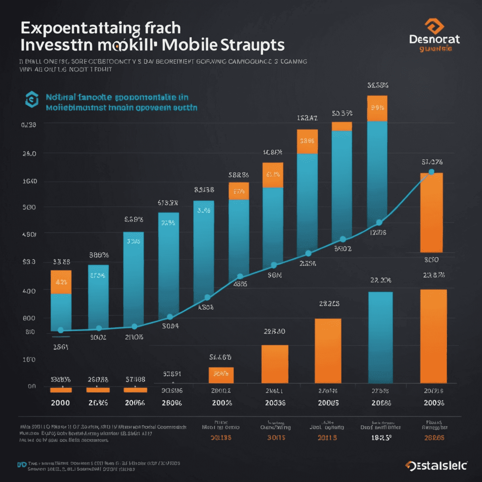 Graph showing exponential growth in investment in Indian mobile gaming startups over the past five years, with a sharp uptick in the most recent quarter